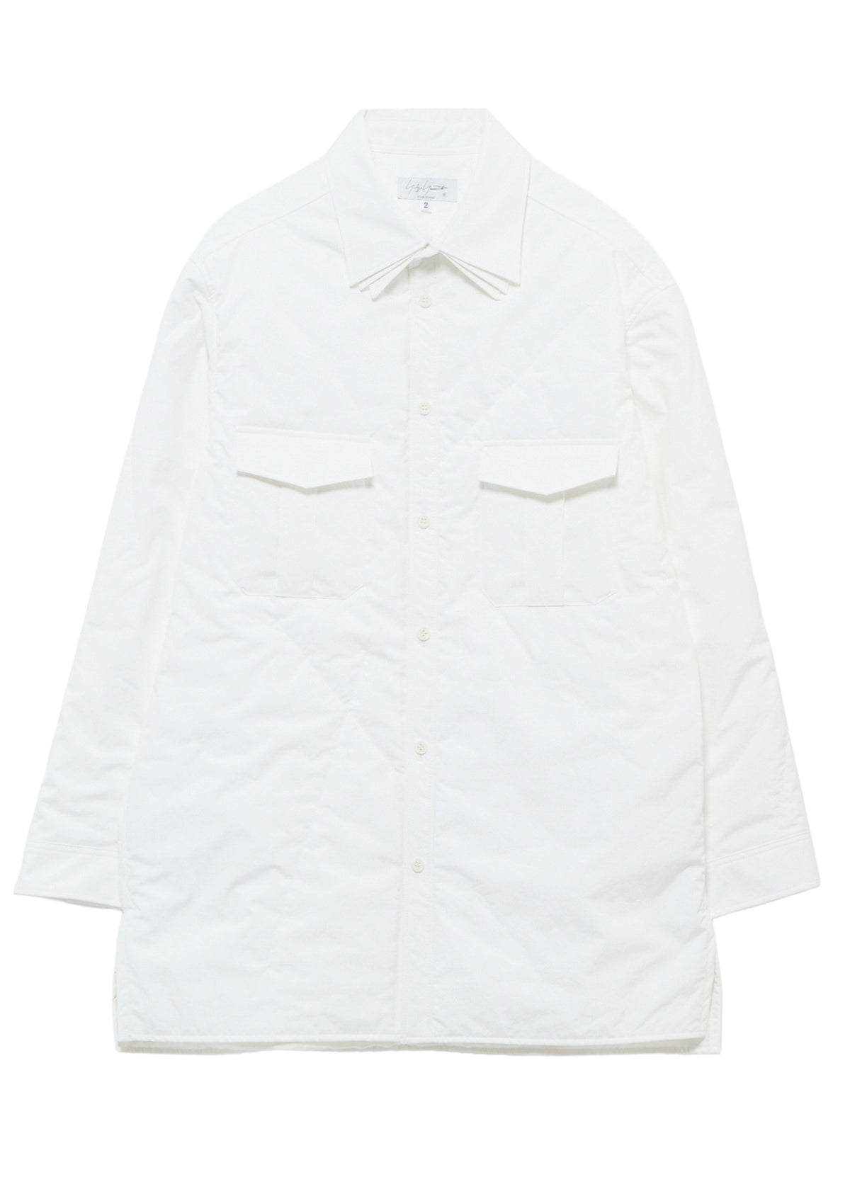 3LAYER PIECE DYED PADDED TRIPLE COLLAR BLOUSE