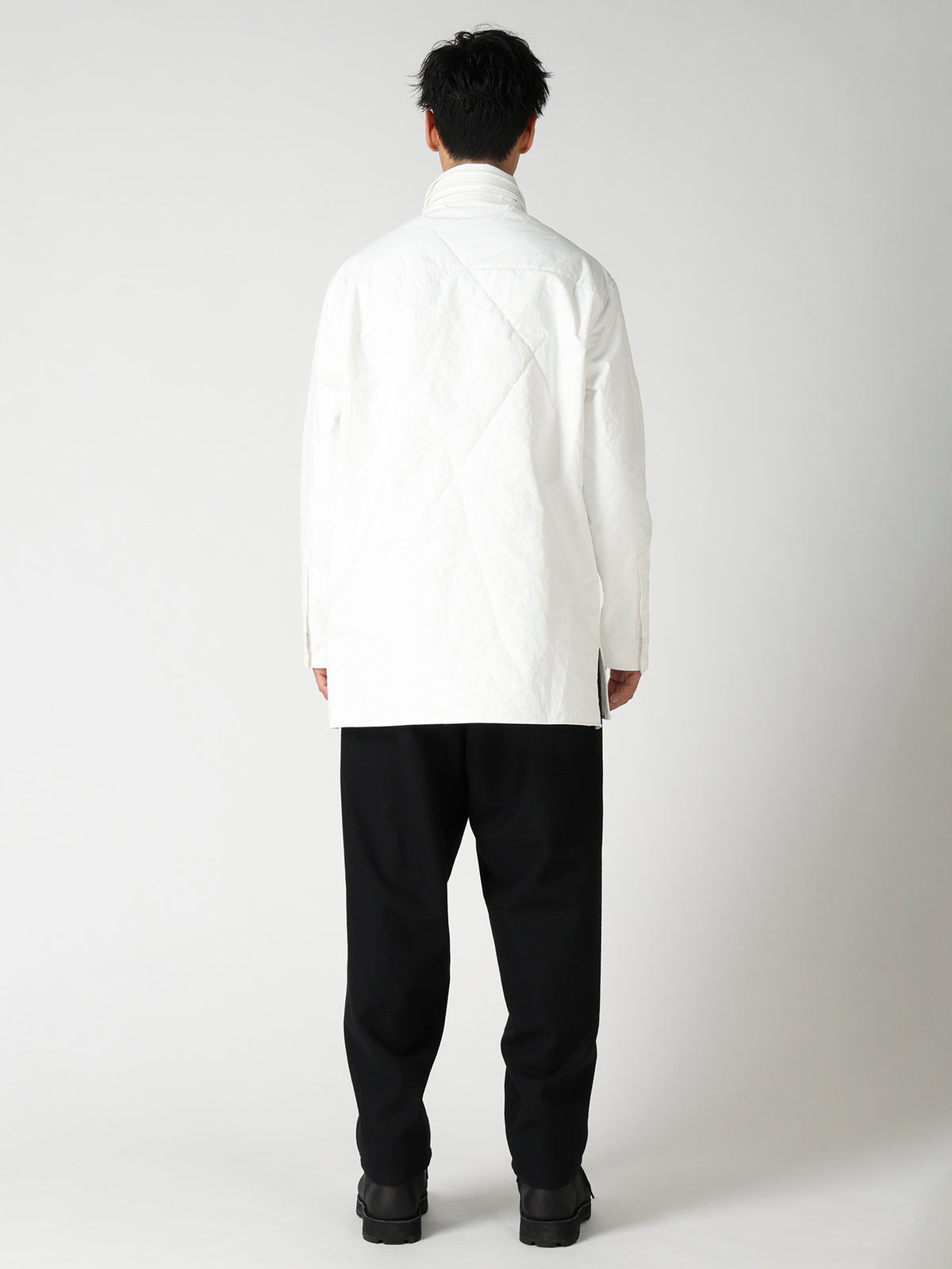 3LAYER PIECE DYED PADDED TRIPLE COLLAR BLOUSE