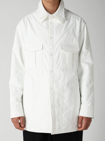 3LAYER PIECE DYED PADDED TRIPLE COLLAR BLOUSE
