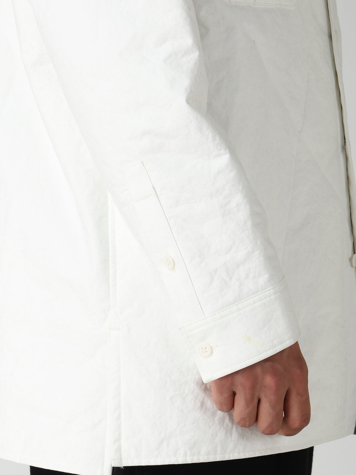 3LAYER PIECE DYED PADDED TRIPLE COLLAR BLOUSE