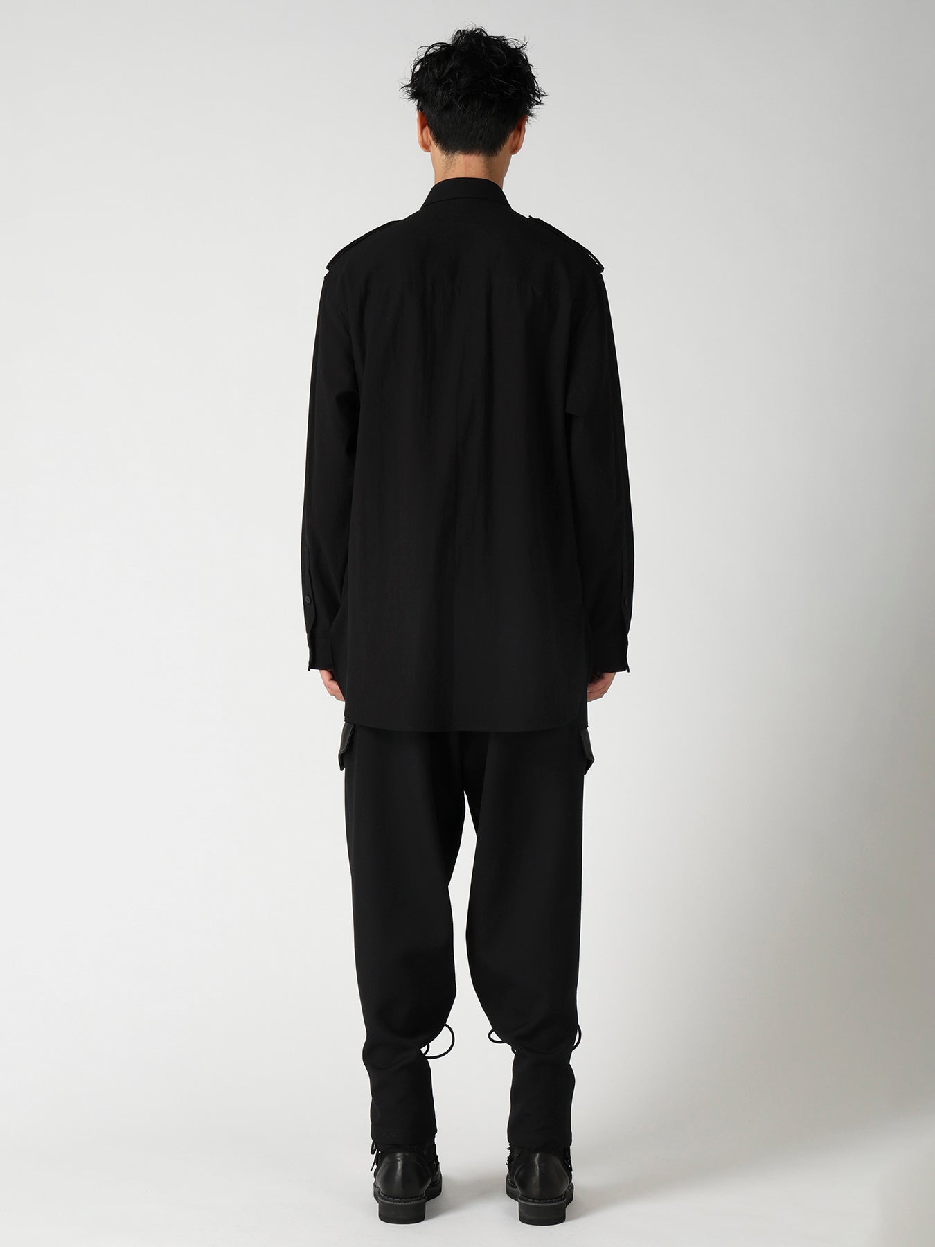 ORGANIC CALICO COLLAR TAB BLOUSE