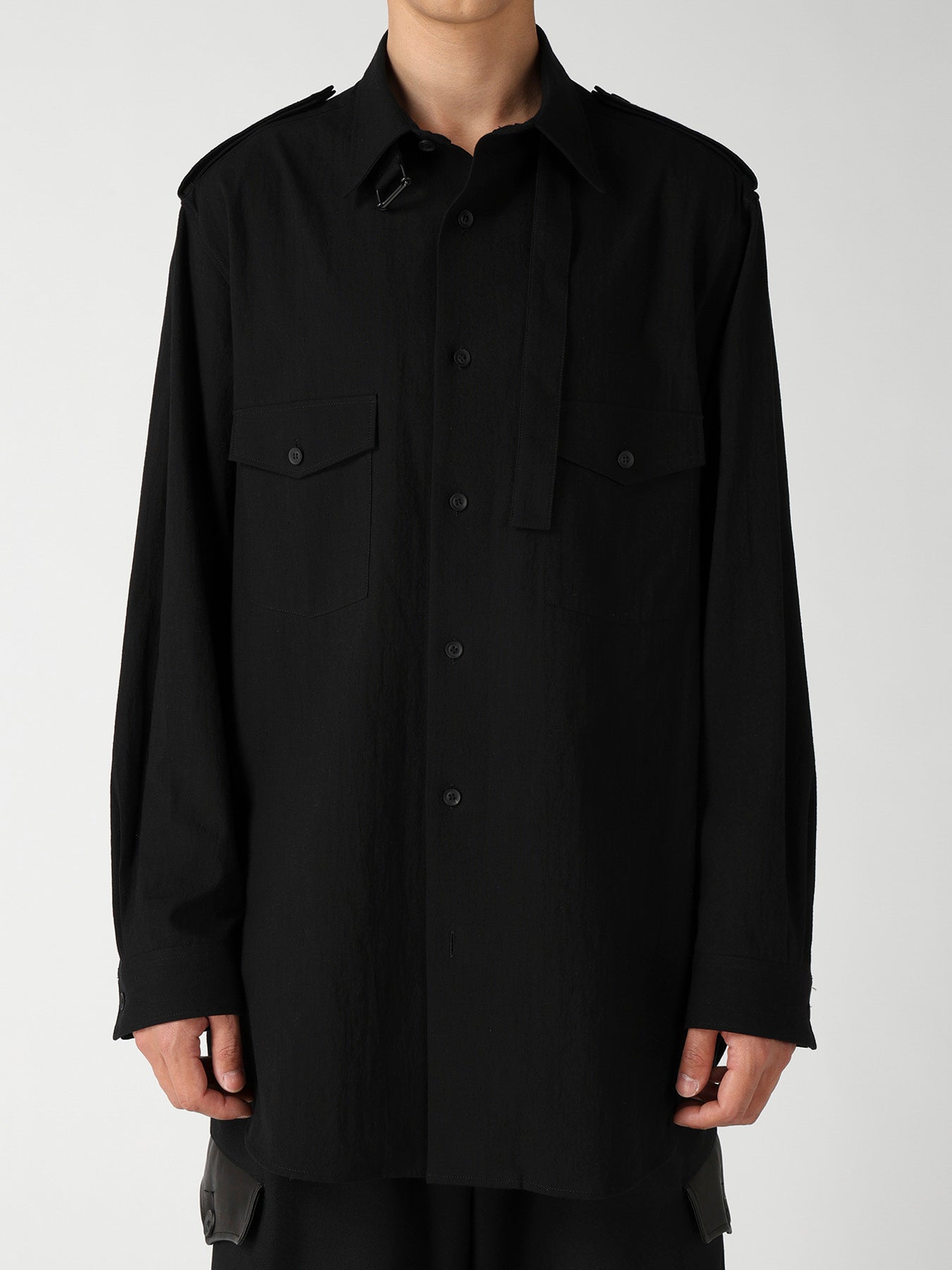 ORGANIC CALICO COLLAR TAB BLOUSE