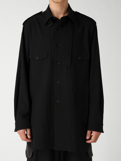 ORGANIC CALICO COLLAR TAB BLOUSE