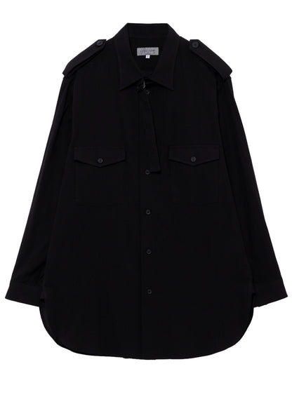 ORGANIC CALICO COLLAR TAB BLOUSE