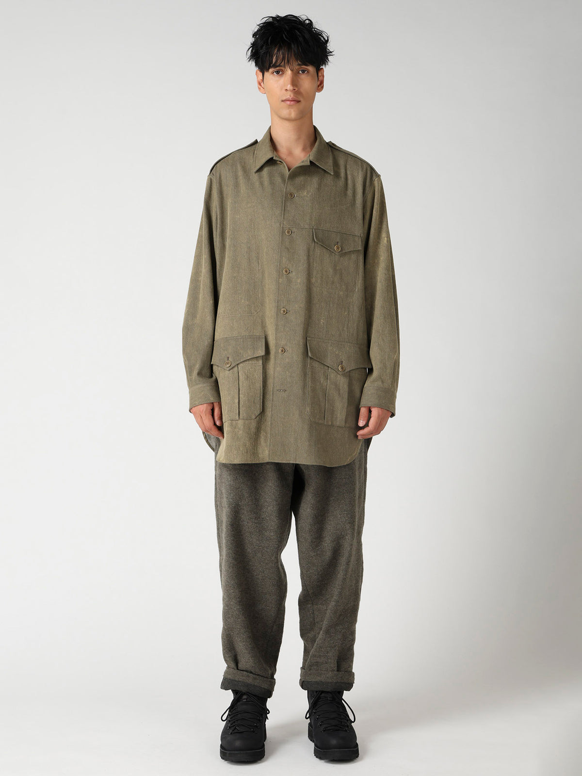 8OZ CHEMICAL BREACH SHOULDER EPAULET WORK BLOUSE