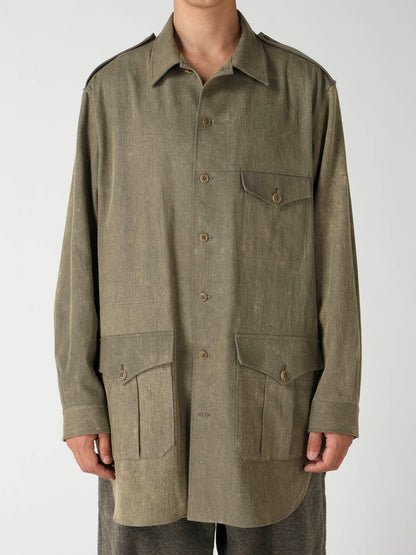 8OZ CHEMICAL BREACH SHOULDER EPAULET WORK BLOUSE