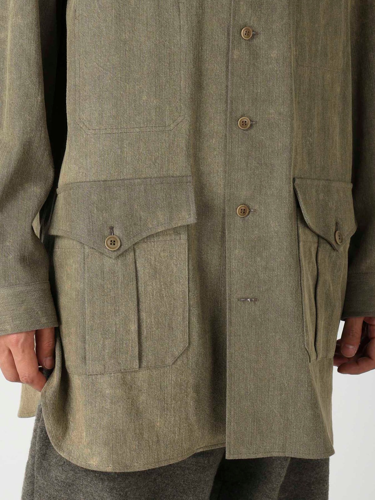 8OZ CHEMICAL BREACH SHOULDER EPAULET WORK BLOUSE