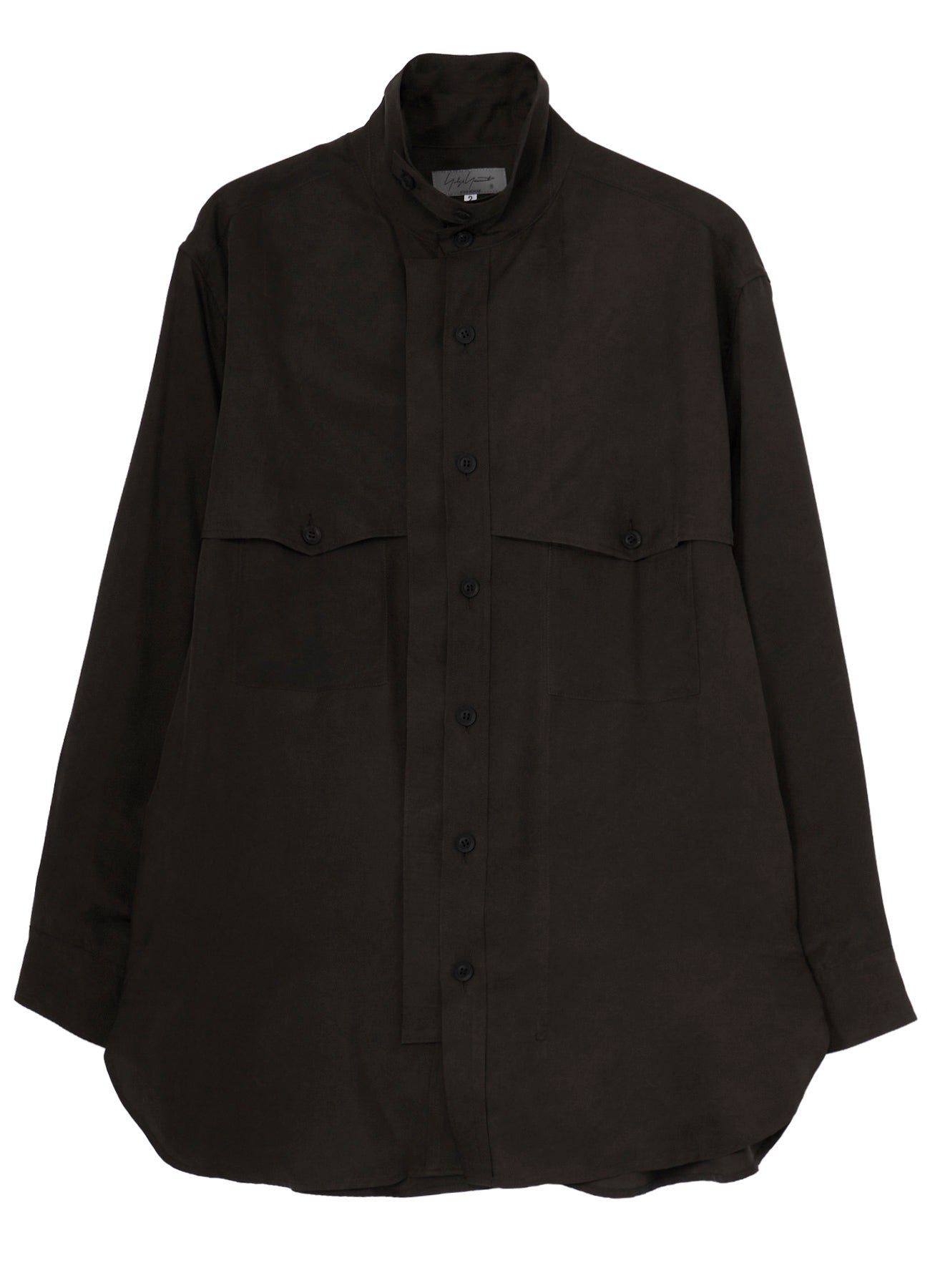 PIGMENT DYE TWILL CHEST DETAIL BLOUSE