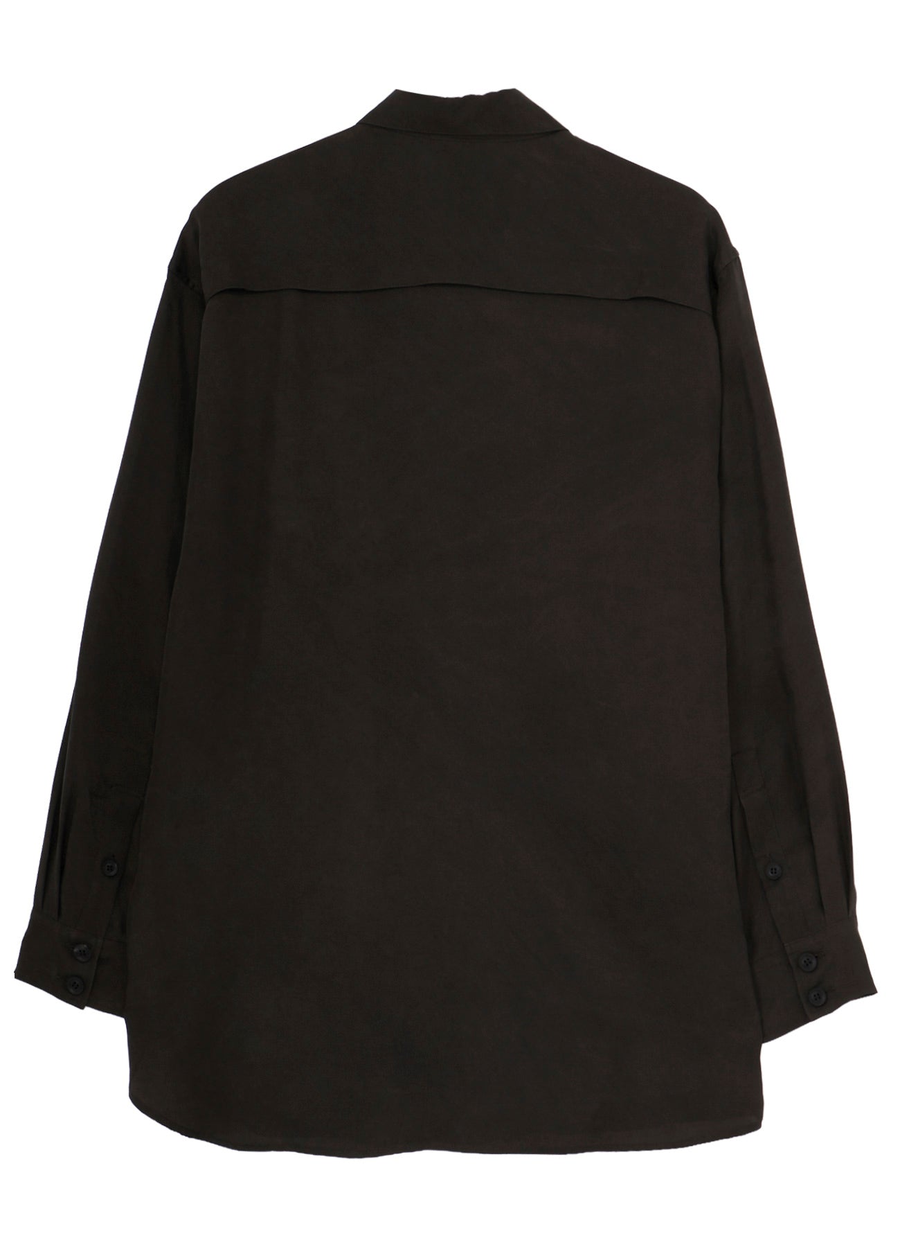 PIGMENT DYE TWILL CHEST DETAIL BLOUSE