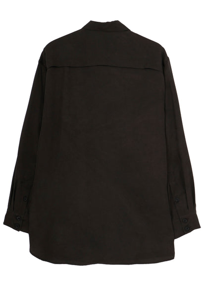 PIGMENT DYE TWILL CHEST DETAIL BLOUSE