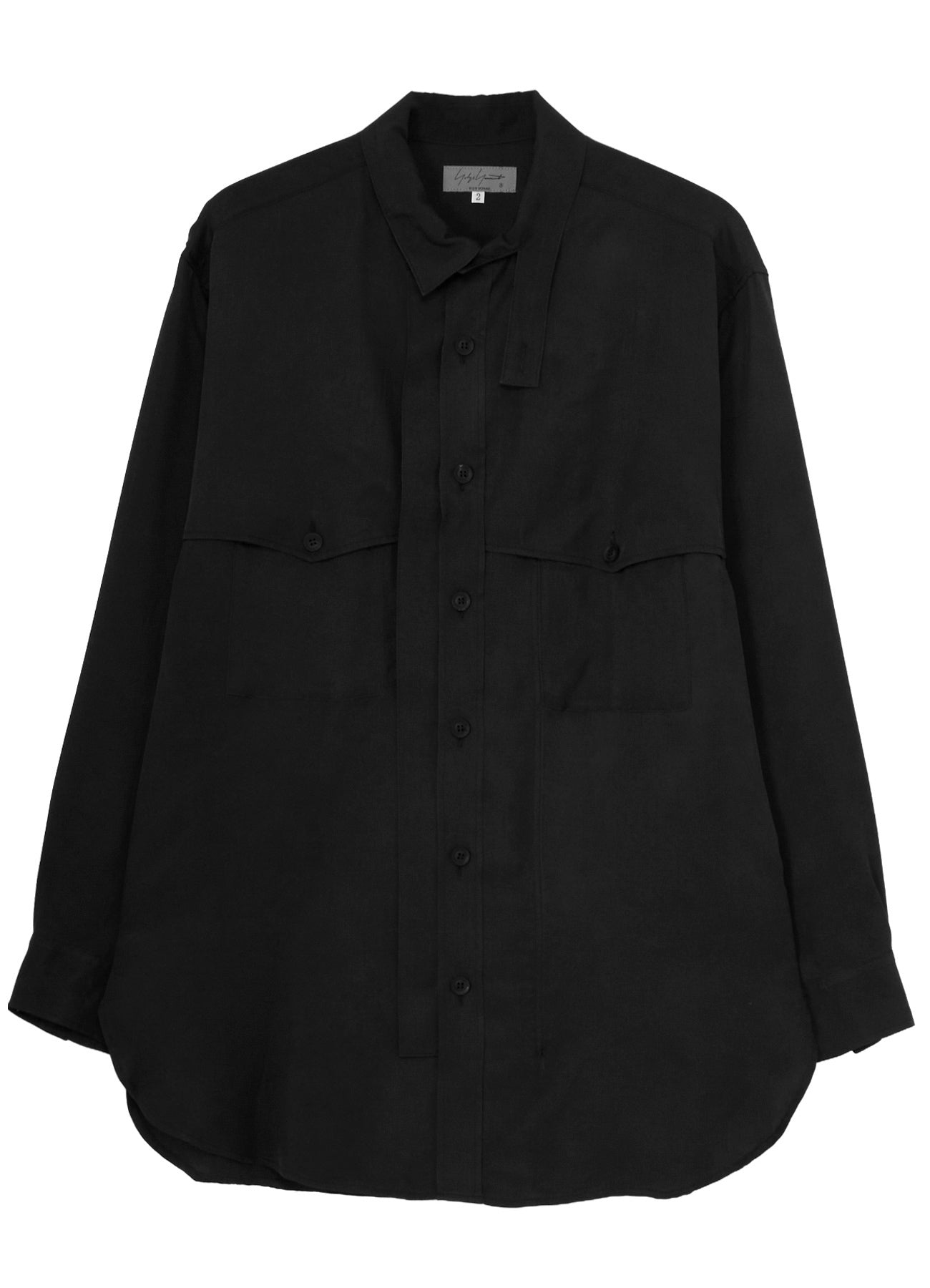 PIGMENT DYE TWILL CHEST DETAIL BLOUSE