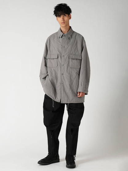 LI/C GREY CANVAS PADDED BLOUSE BLOUSON