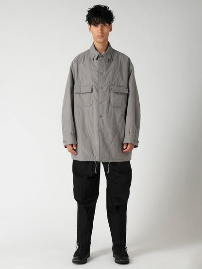 LI/C GREY CANVAS PADDED BLOUSE BLOUSON