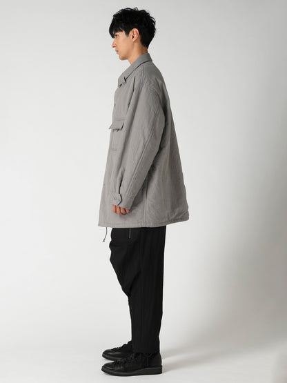 LI/C GREY CANVAS PADDED BLOUSE BLOUSON
