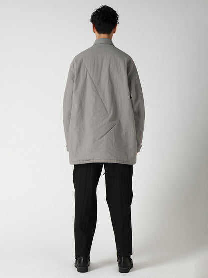 LI/C GREY CANVAS PADDED BLOUSE BLOUSON