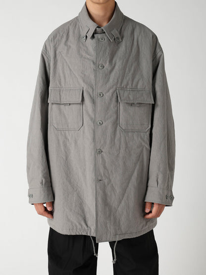 LI/C GREY CANVAS PADDED BLOUSE BLOUSON