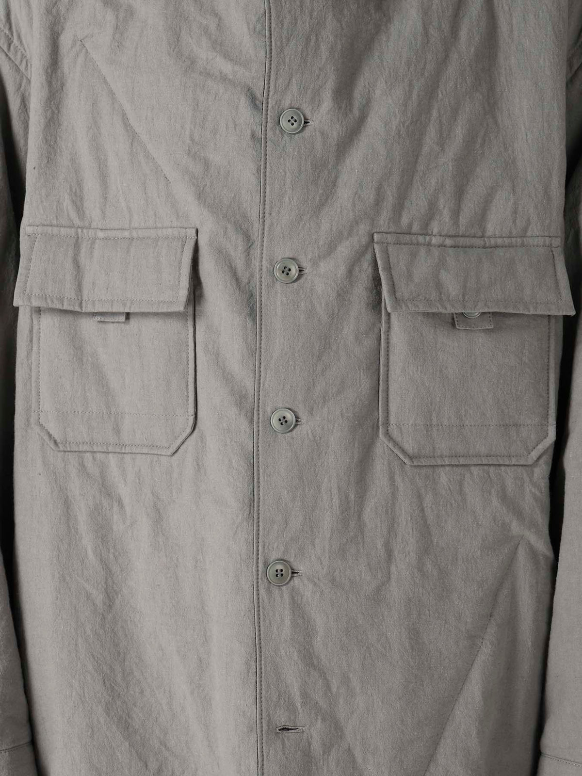 LI/C GREY CANVAS PADDED BLOUSE BLOUSON