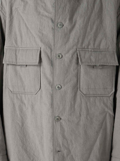 LI/C GREY CANVAS PADDED BLOUSE BLOUSON