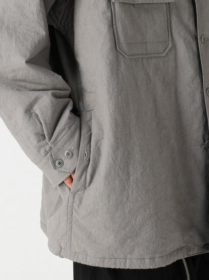LI/C GREY CANVAS PADDED BLOUSE BLOUSON