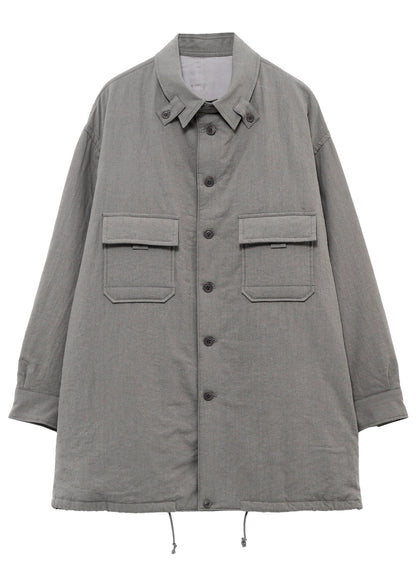 LI/C GREY CANVAS PADDED BLOUSE BLOUSON