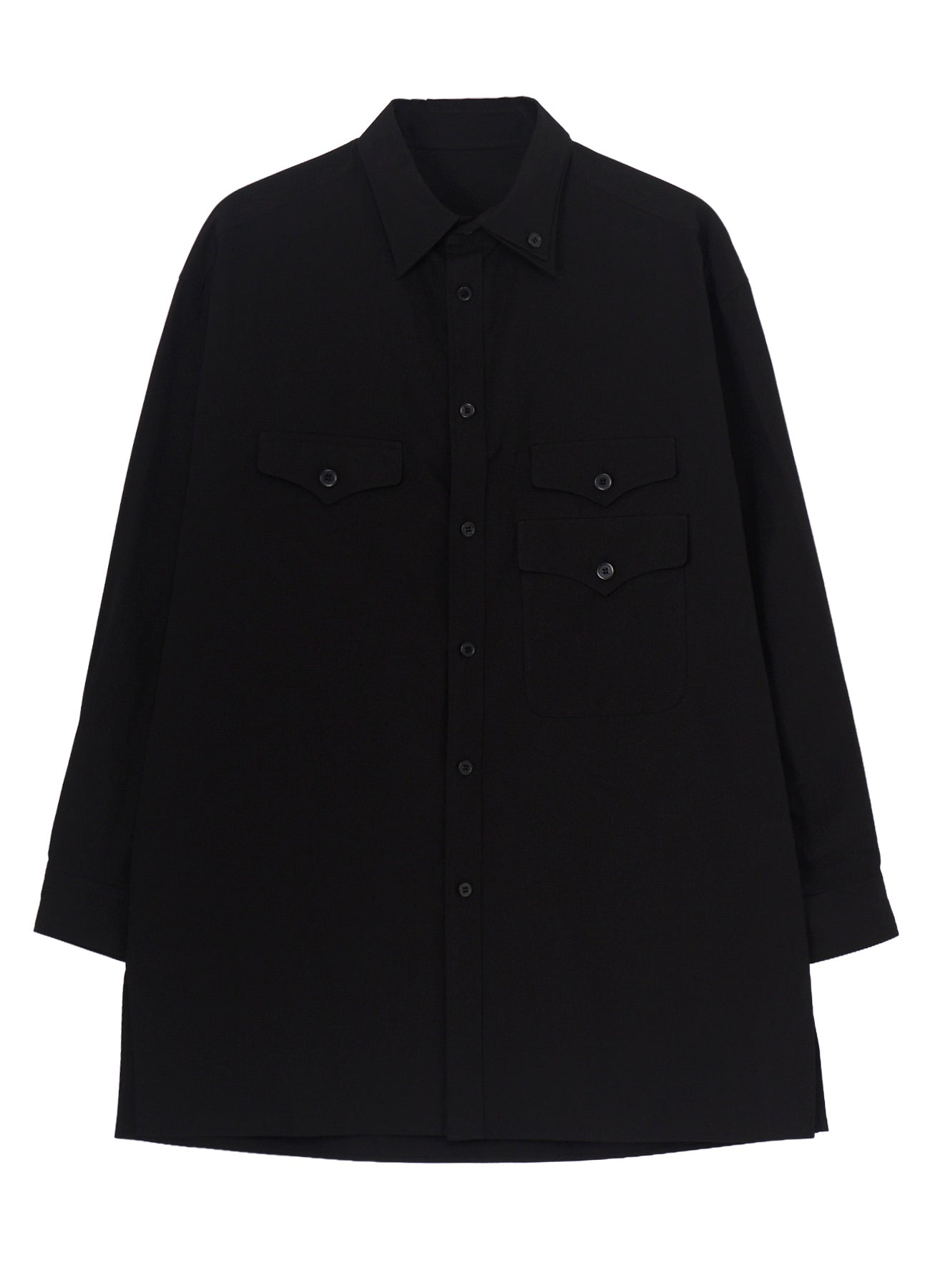 COTTON BROAD 3 FLAP ASYMMETRY BLOUSE