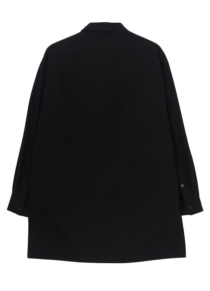 COTTON BROAD 3 FLAP ASYMMETRY BLOUSE