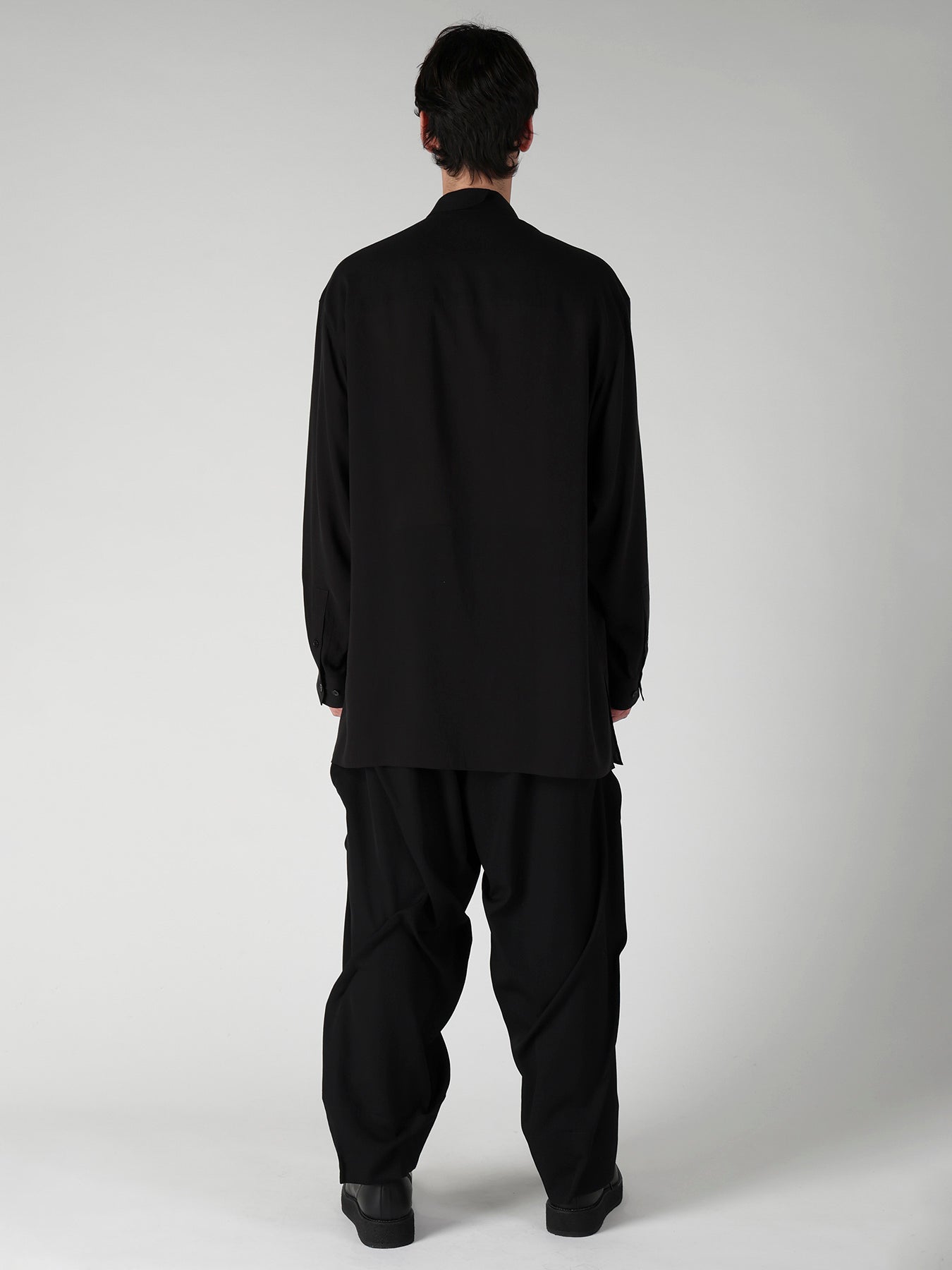 CELLULOSE LAWN 3 FLAP ASYMMETRY BLOUSE