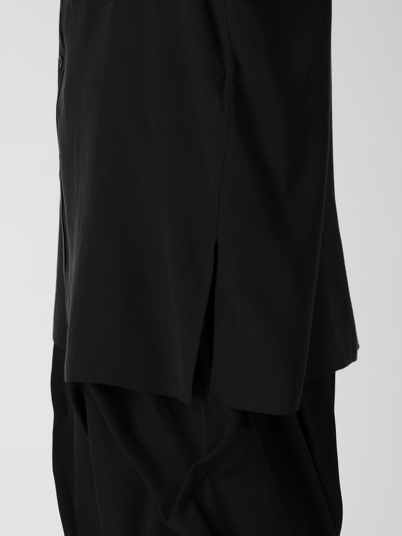 CELLULOSE LAWN 3 FLAP ASYMMETRY BLOUSE