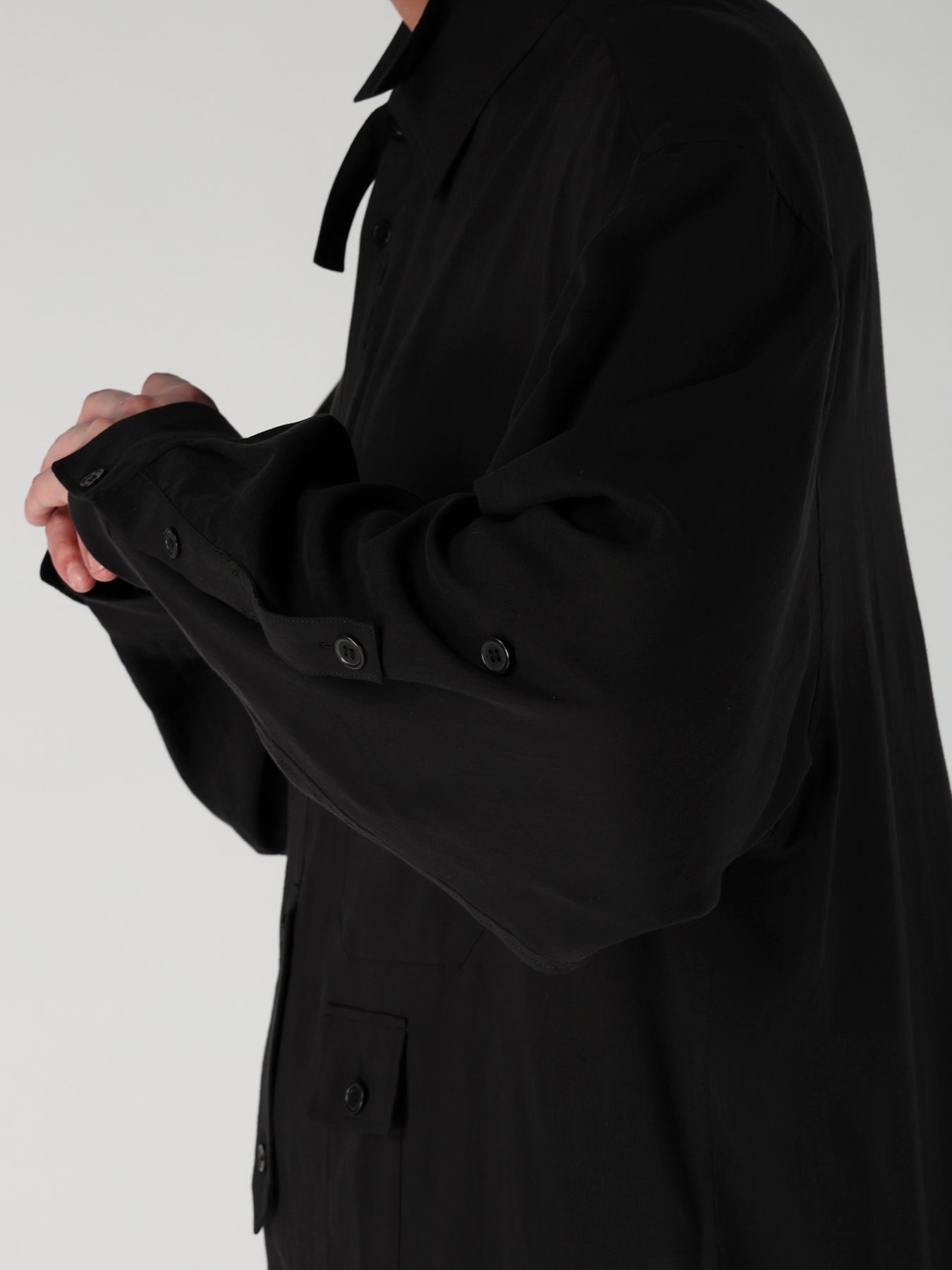 CELLULOSE LAWN PEN POCKET DOUBLE COLLAR BLOUSE – THE SHOP YOHJI