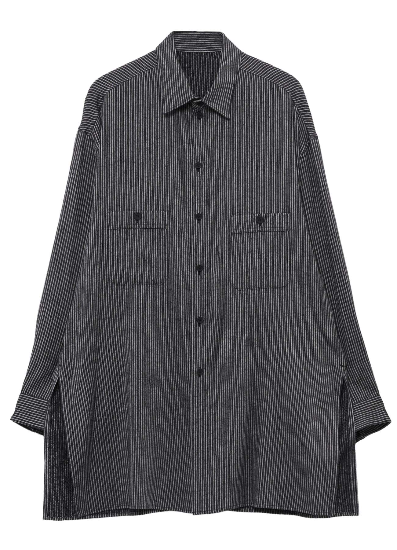 L/R MELANGE ST L/R STRIPE BLOUSE – THE SHOP YOHJI YAMAMOTO