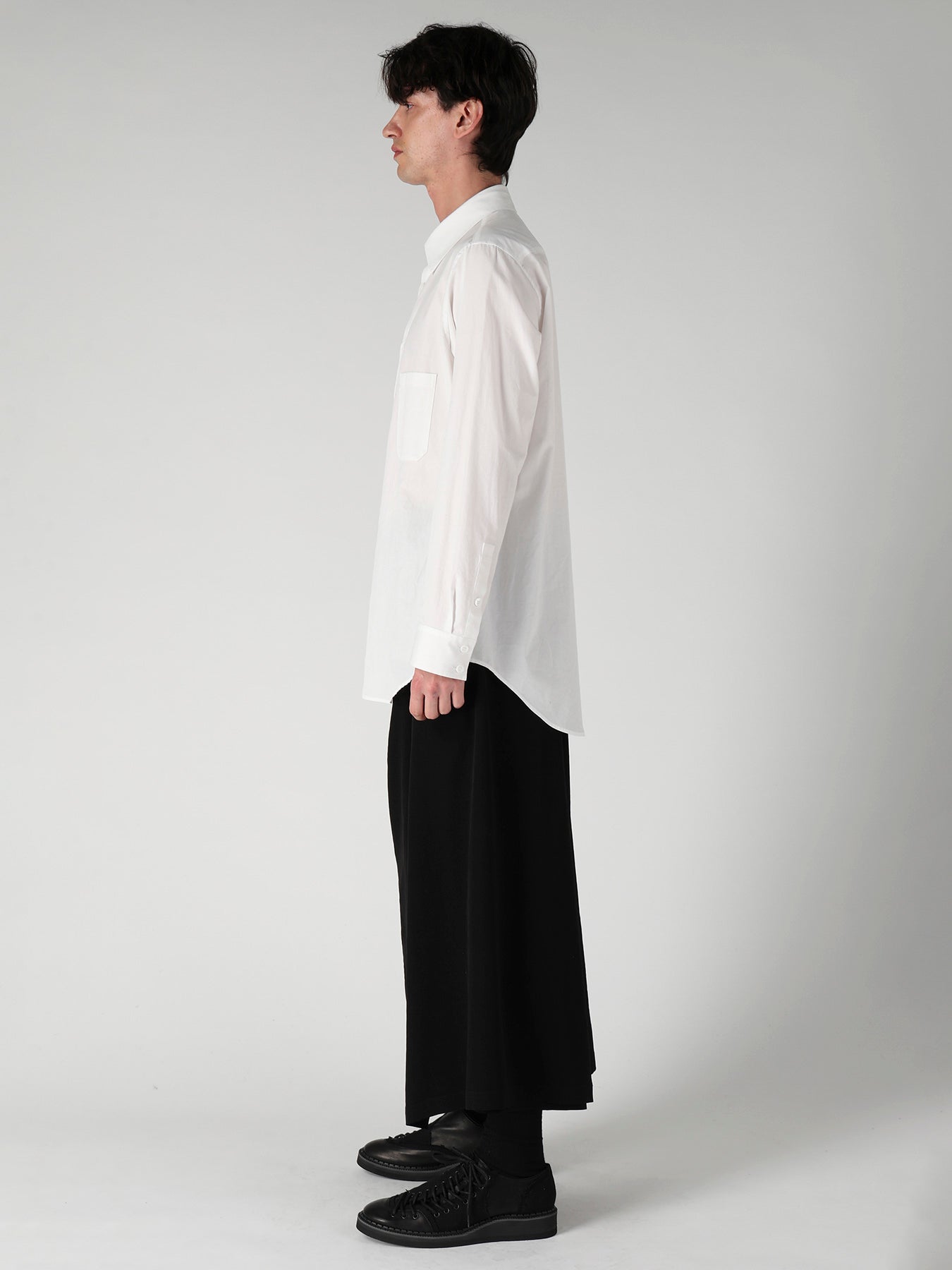 COTTON BROAD DOUBLE POCKET SHIRT