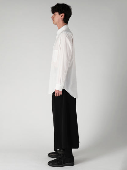 COTTON BROAD DOUBLE POCKET SHIRT