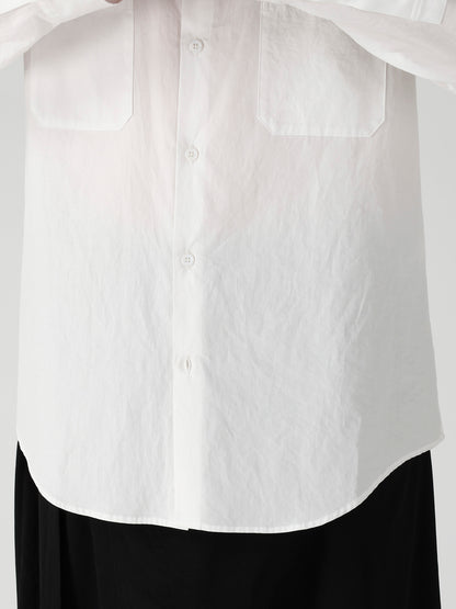 COTTON BROAD DOUBLE POCKET SHIRT