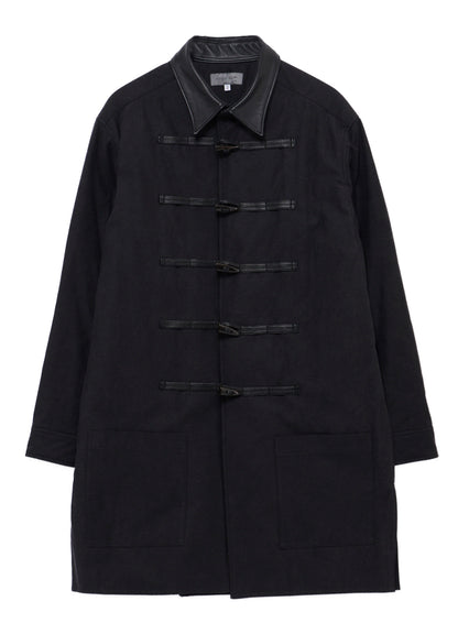 COTTON BACK SATIN PEELING PADDED TOGGLE BUTTON COAT