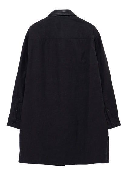 COTTON BACK SATIN PEELING PADDED TOGGLE BUTTON COAT