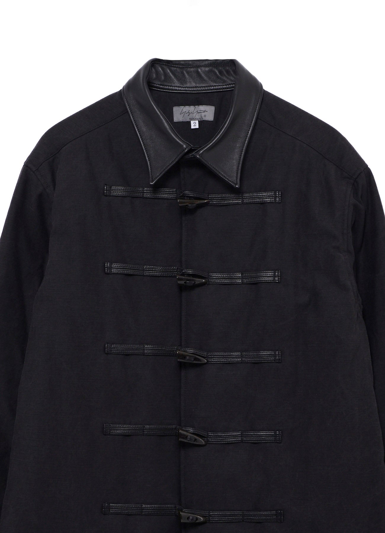 COTTON BACK SATIN PEELING PADDED TOGGLE BUTTON COAT