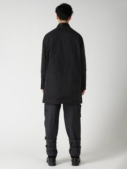 COTTON BACK SATIN PEELING PADDED TOGGLE BUTTON COAT