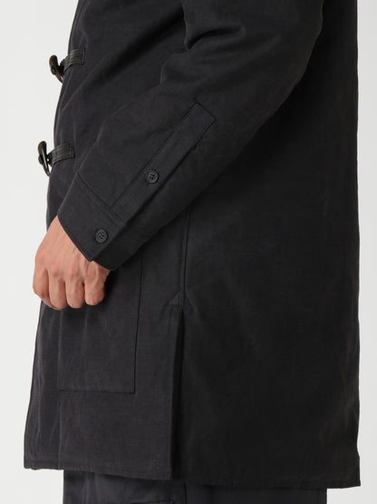 COTTON BACK SATIN PEELING PADDED TOGGLE BUTTON COAT