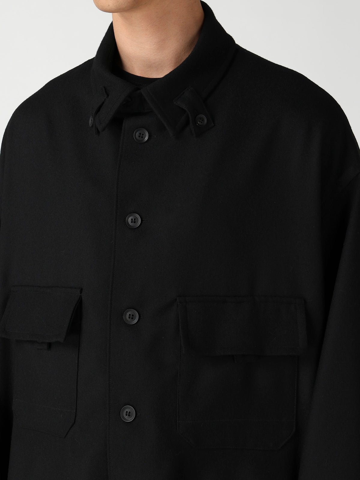 SERGE MILLED PADDED BLOUSON SHIRT