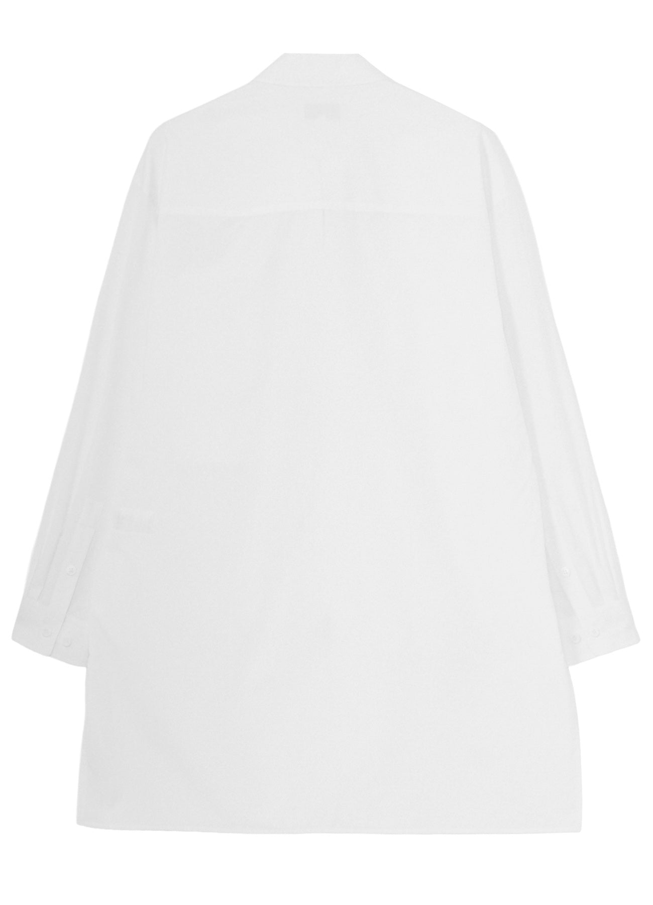 COTTON BROAD FRONT ZIP BROAD BLOUSE
