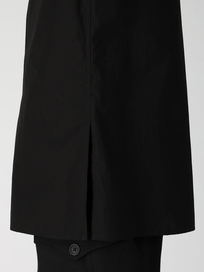 COTTON BROAD FRONT ZIP BROAD BLOUSE