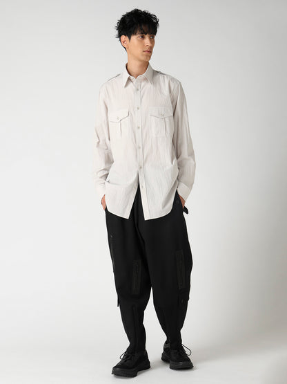 WRINKLE LAWN MILITALLY SHIRT