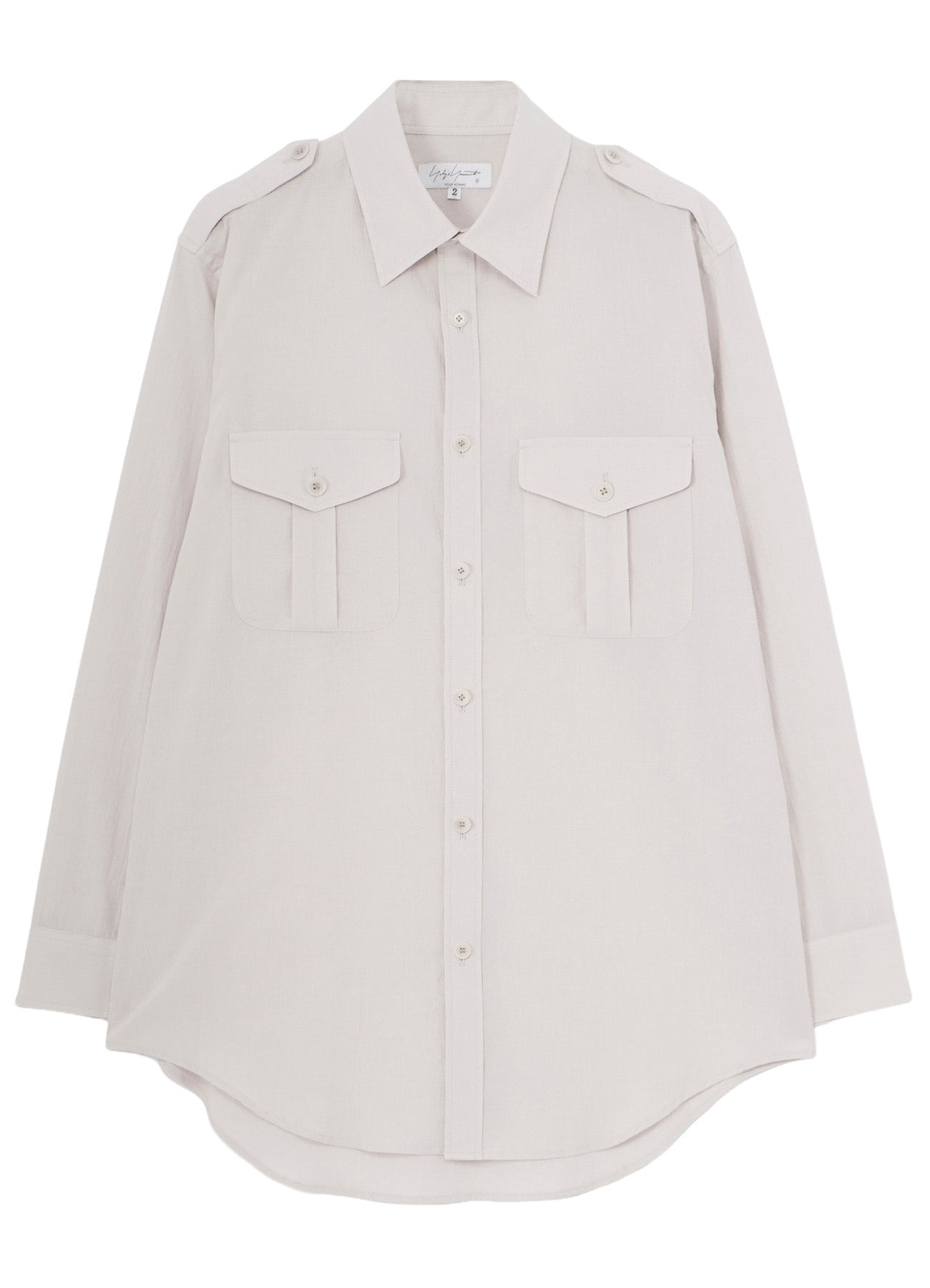 WRINKLE LAWN MILITALLY SHIRT