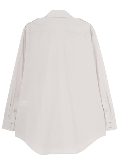 WRINKLE LAWN MILITALLY SHIRT