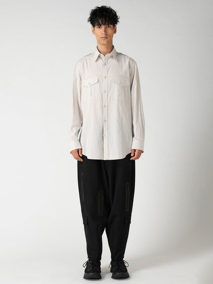 WRINKLE LAWN MILITALLY SHIRT