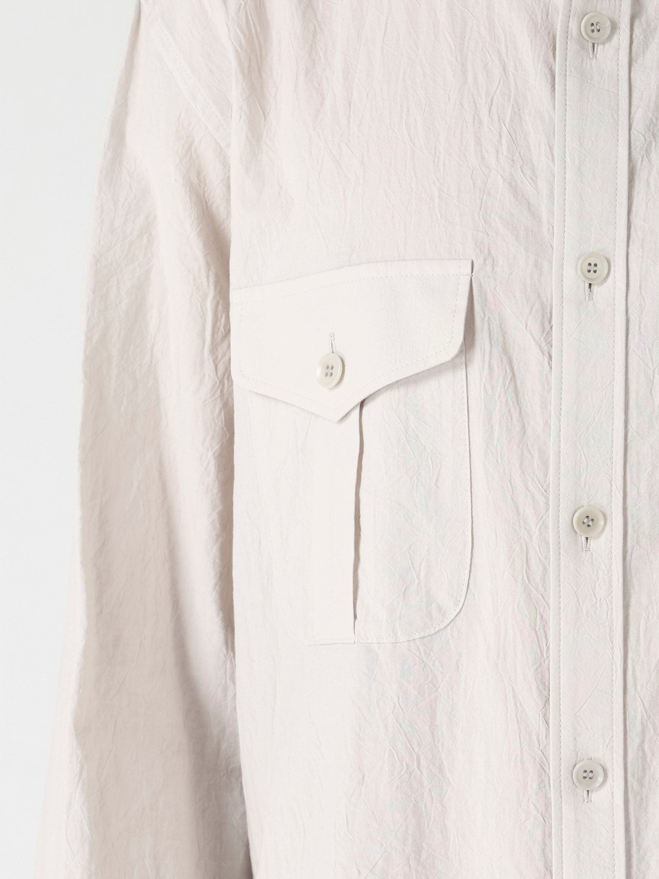 WRINKLE LAWN MILITALLY SHIRT