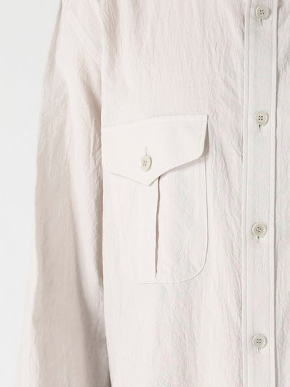 WRINKLE LAWN MILITALLY SHIRT