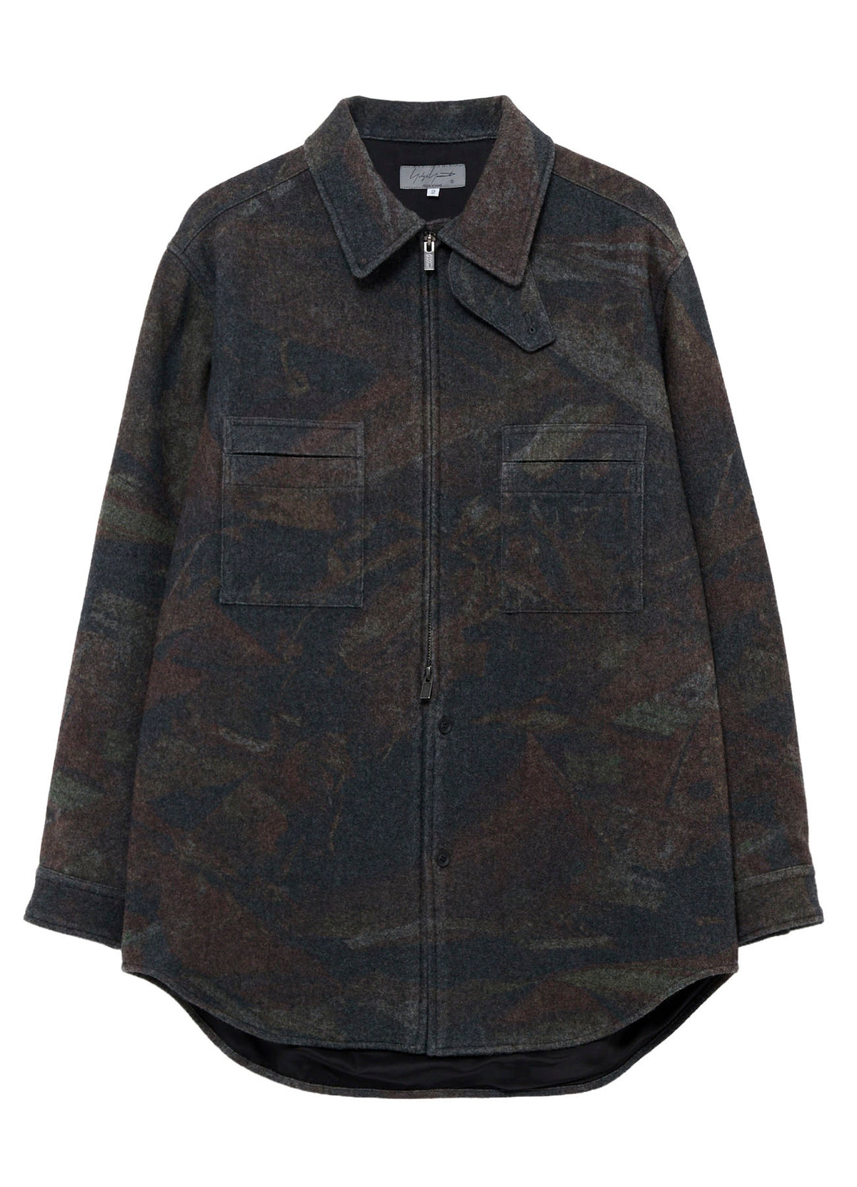 MELTON RUST ZIP SHIRT