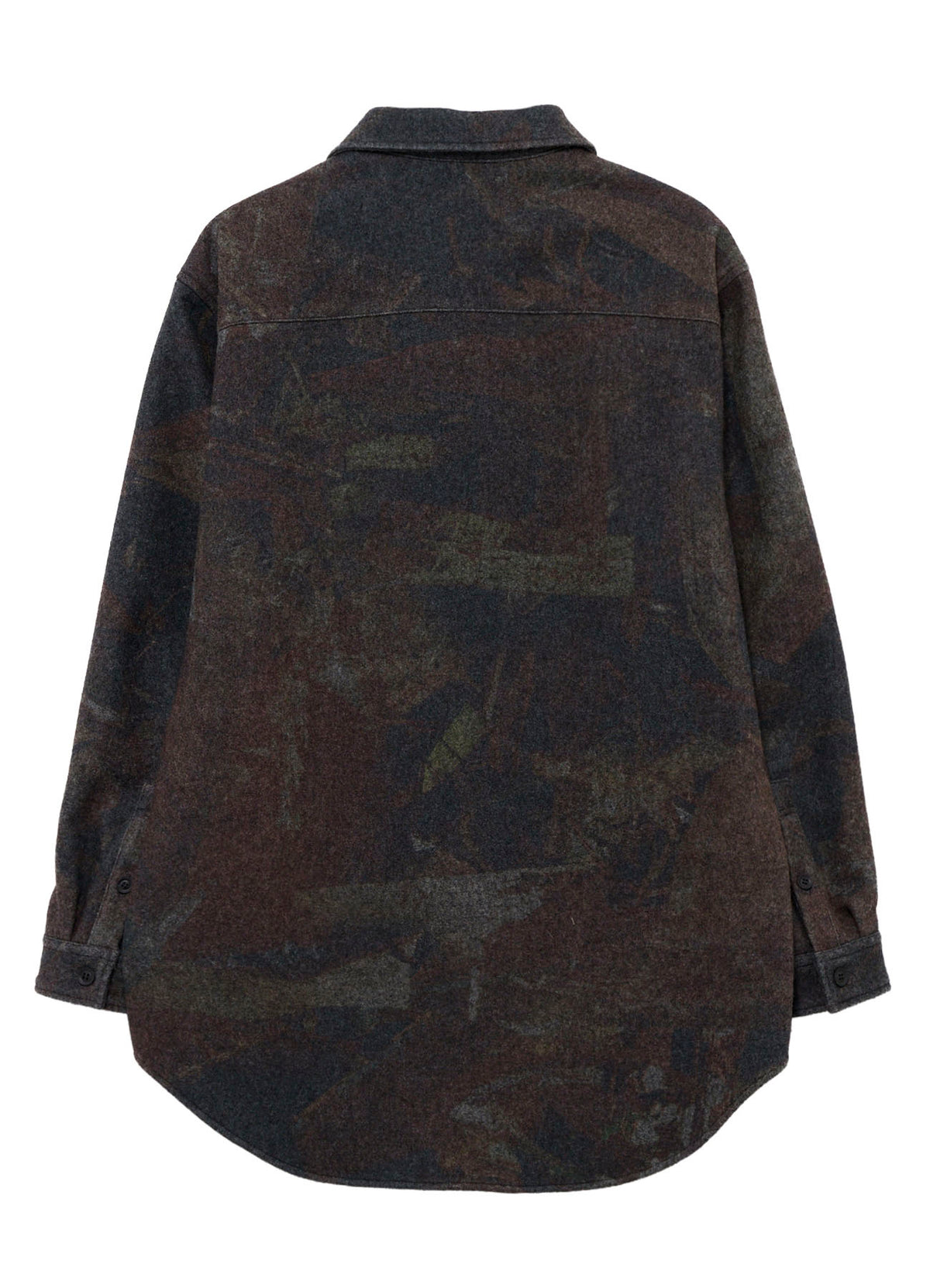 MELTON RUST ZIP SHIRT