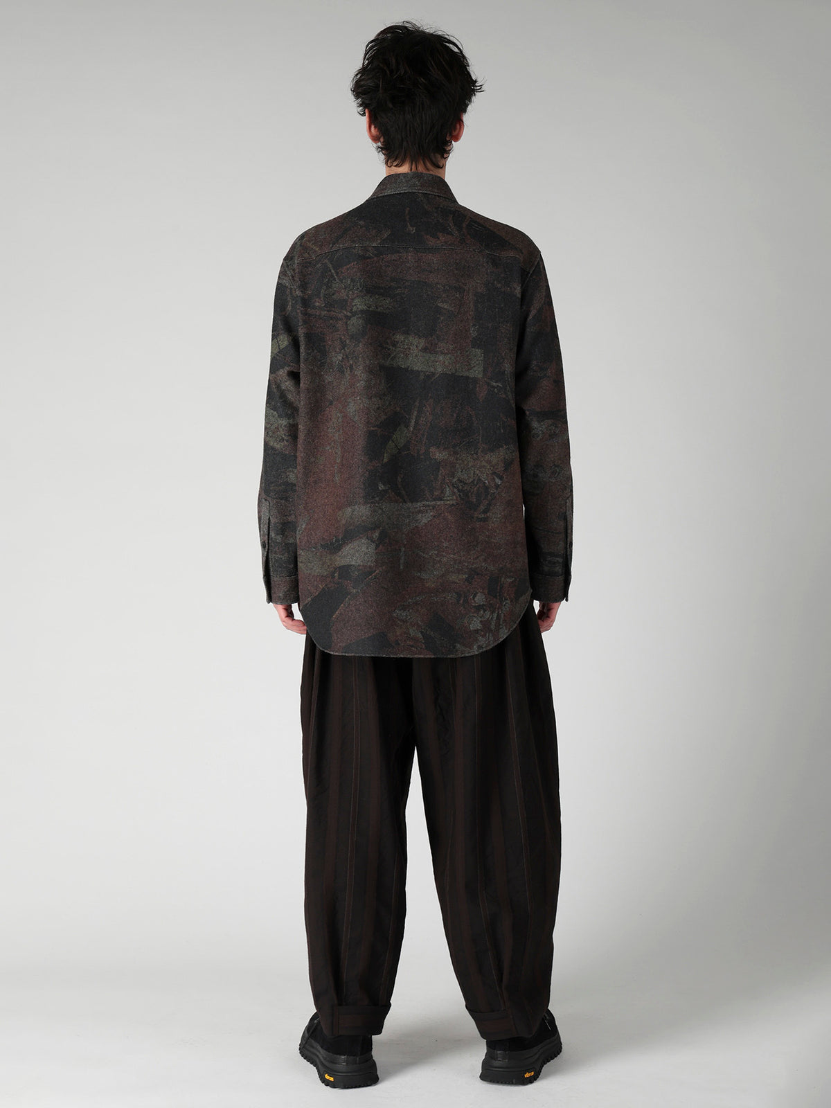 MELTON RUST ZIP SHIRT